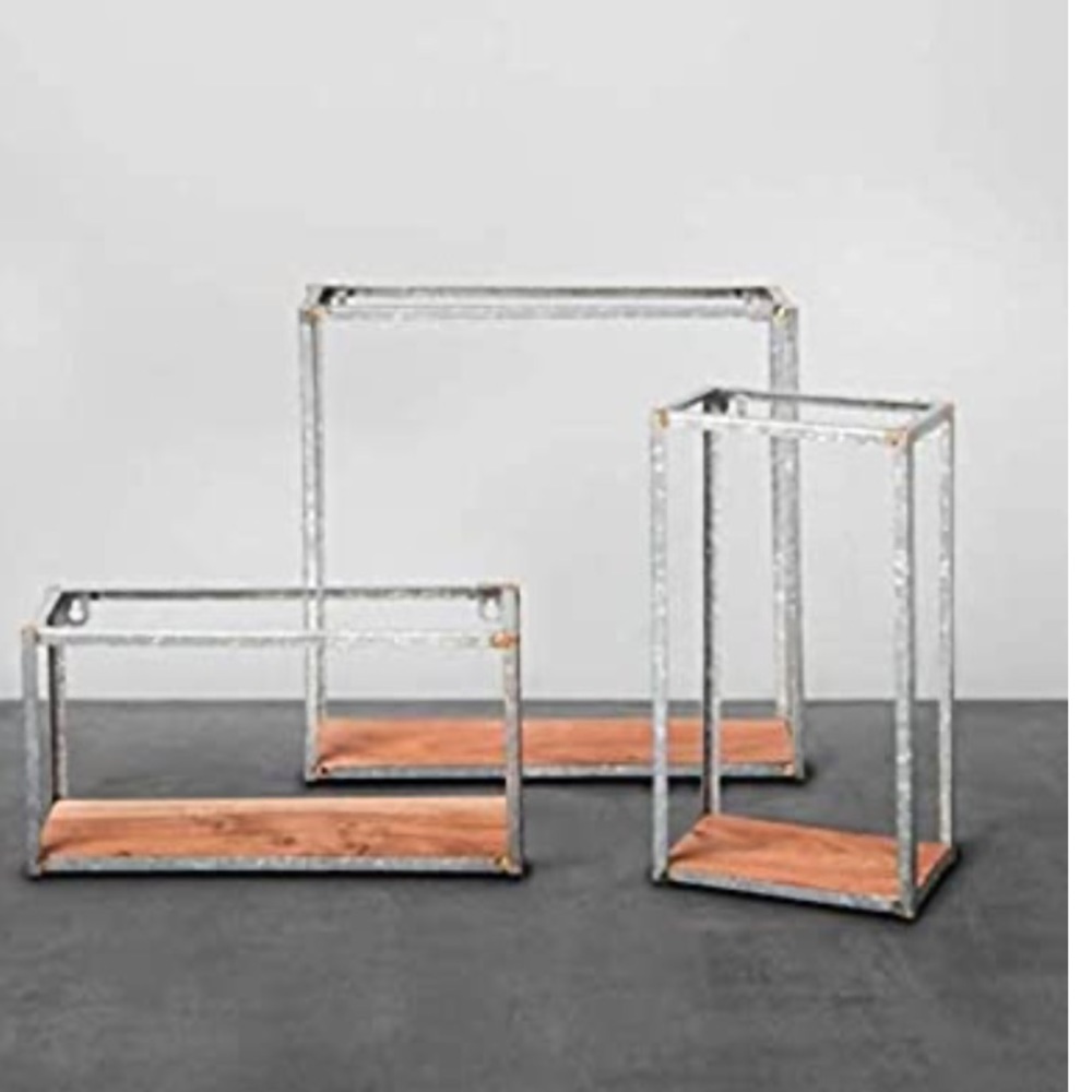 Magnolia sold out 3 metal & wood shelves